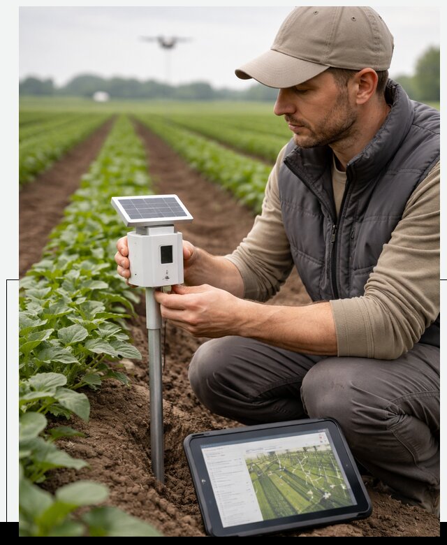 IoT мониторинг сельскохозяйственных полей и контроля в Элисте